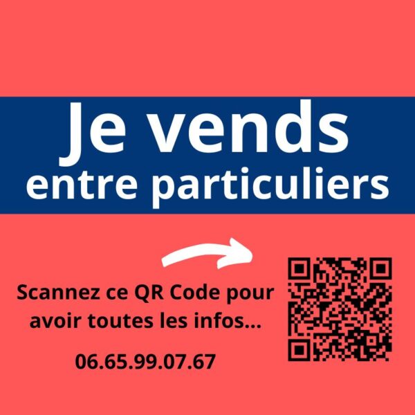 Panneau A VENDRE entre particuliers avec QR CODE + Page Web dédiée